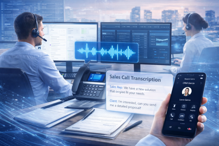 Transcripción de llamadas para ventas: cómo mejorar seguimiento, formación y cierre comercial.